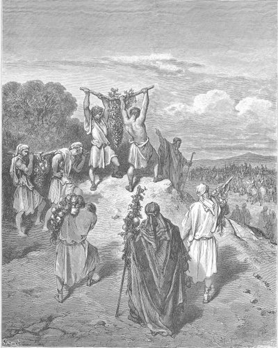 The Spies Return from the Promised Land by Gustave Dore